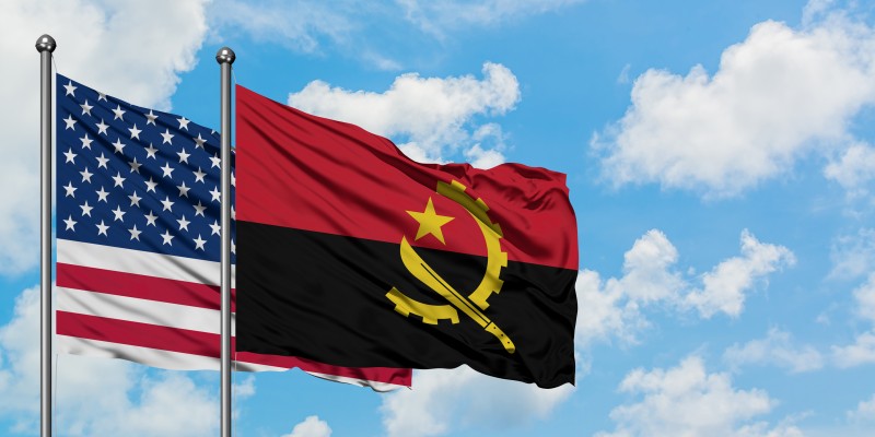 Angola - US flags